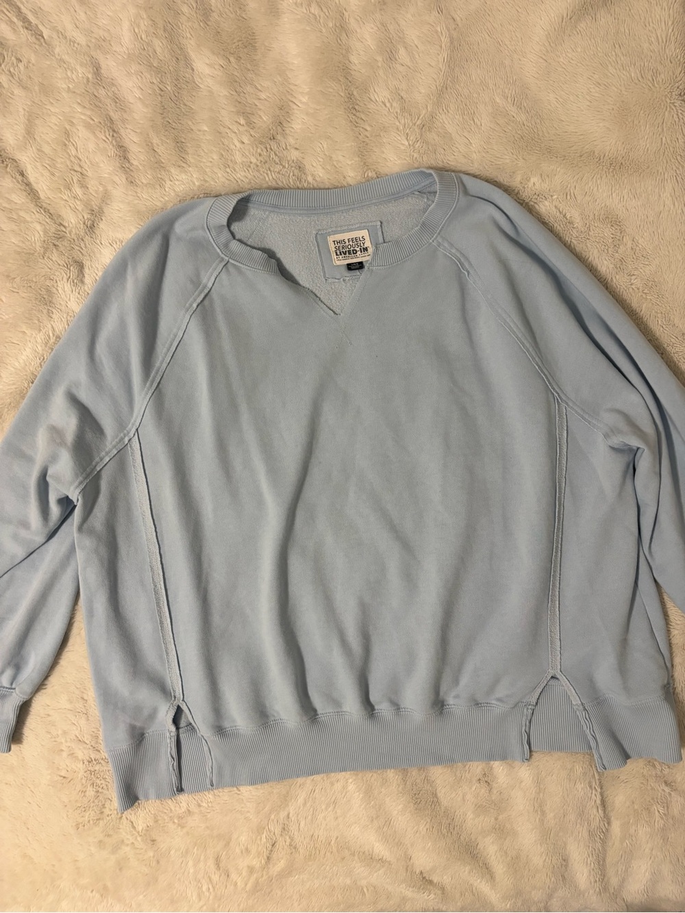 Lived In Light Blue Crewneck Sweatshirt